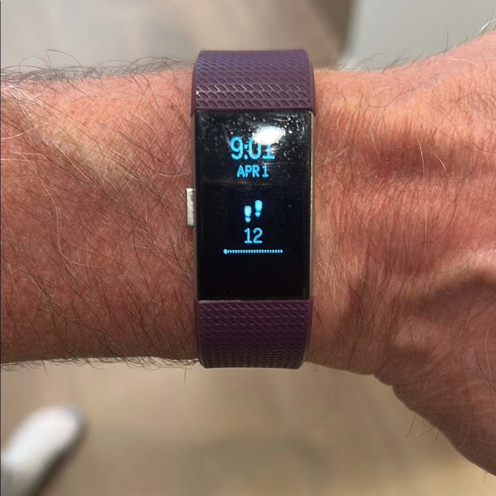 Fitbit Purple Smartwatch with Textured Band